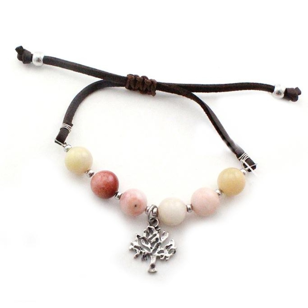 Tree of life w/ semi precious stone bracelet